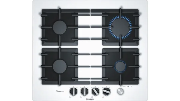 Photo Gas cooktop PPP6A2M90 4 fields white color